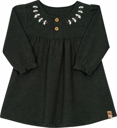 VESTIDO BORDADO NINI VERDE - comprar online