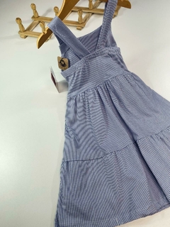 VESTIDO LISTRADO AZUL - Mini Look