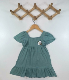 VESTIDO VERDE CANELADO - comprar online