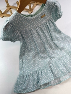 VESTIDO VISCOLINHO POA VERDE - comprar online