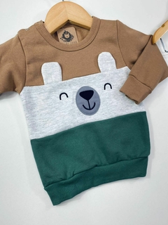 CONJ. URSO VERD/ MARROM - Mini Look