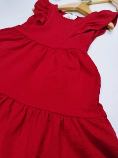 VESTIDO VERMELHO ATEMPORAL COM BABADOS PREMIUM - Mini Look