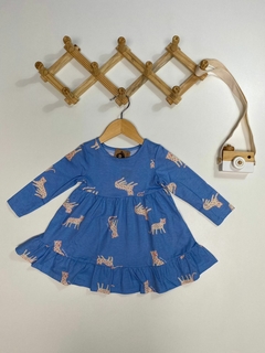 VESTIDO ONÇA AZUL JACA