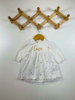 VESTIDO LOVE COTTON E TULE