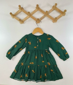 VESTIDO FLORESTA VERDE NINI VISCOSE - loja online