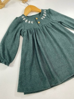 VESTIDO BORDADO NINI VERDE - loja online