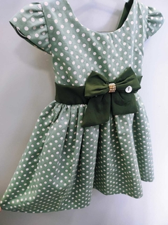 VESTIDO FORRADO POA VERDE - comprar online