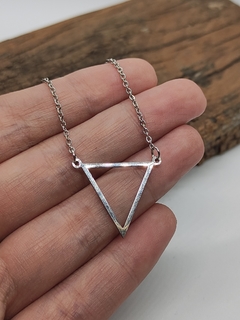 CADENA CONJUNTO 45CM CON DIJE TRIANGULO - comprar online