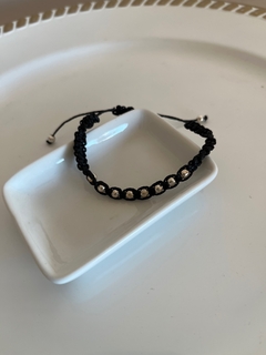 PULSERA NEGRA TEJIDA