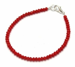 PULSERA CRISTAL ROJO 18CM - comprar online