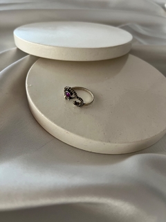 ANILLO ARABE PIEDRA VIOLETA - tienda online