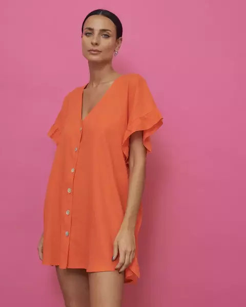 Vestido ANTONIETA naranja - Comprar em Shibinda
