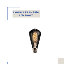 Lámpara de filamento LED Edison Smoked