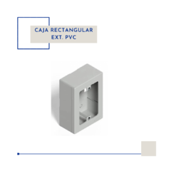 Caja rectangular ext.PVC