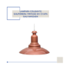 Lámpara colgante galponera vintage cobre