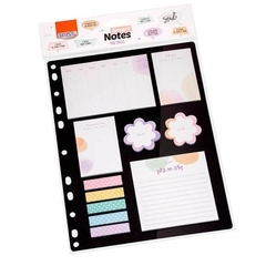 KIT BLOCO ADESIVO SMART NOTES MULTIPLES FLORAL E POA BRW