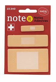 BLOCO ADESIVO BAND NOTE IT - 3 BLOCOS COM 60 FOLHAS MOLIN