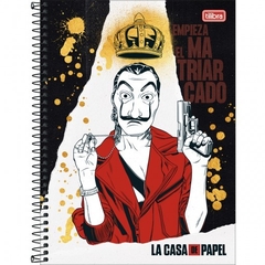 CADERNO LA CASA DE PAPEL 1 MATÉRIA ESPIRAL UNIV 80 FLS TILIBRA - comprar online