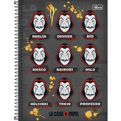 CADERNO LA CASA DE PAPEL 1 MATÉRIA ESPIRAL UNIV 80 FLS TILIBRA - loja online