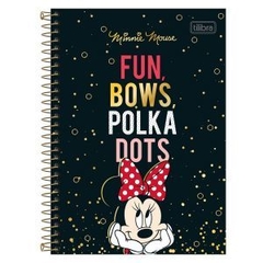 CADERNO MINNIE 1 MATÉRIA ESPIRAL UNIV CAPA DURA 80 FLS TILIBRA - comprar online