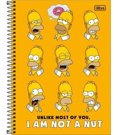 CADERNO SIMPSONS 1 MATÉRIA ESPIRAL UNIV CAPA DURA 80 FLS TILIBRA - Tem de Tudo Papelaria