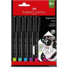 KIT CANETA SUPER SOFT 1.0 FABER CASTELL C/5