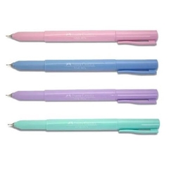 KIT CANETA FINE PEN 0.4MM TOM PASTEL FABER-CASTELL - comprar online