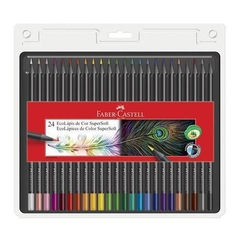 LÁPIS COR SUPER SOFT 24 CORES FABER-CASTELL