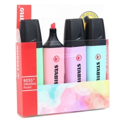 MARCA TEXTO BOSS PASTEL KIT C/4 - comprar online