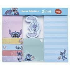 KIT BLOCO ADESIVO STITCH DISNEY COM 8 UNIDADES MOLIN