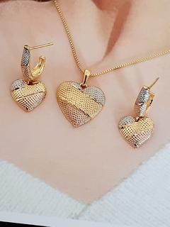 Conjunto Coração ❤ 3 ouros - comprar online