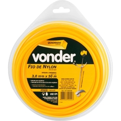 FIO DE NYLON 3,0 MM X 50 M QUADRADO - VONDER