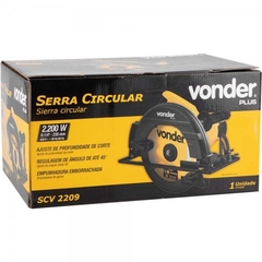 SERRA CIRCULAR 9.1/4" 2200W 220V SCV2209 VONDER na internet