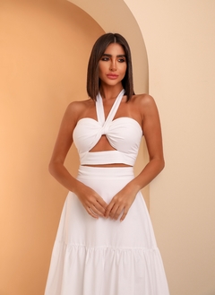 Vestido Longuete Multiformas Off White na internet