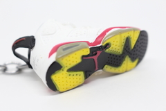 Chaveiro 3D -"Air Jordan 6 - Infrared White" - TRALHAS.org