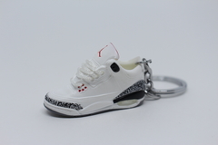 Chaveiro 3D -"Air Jordan 3 - White Cement"