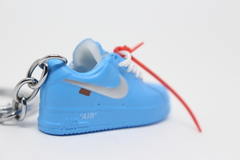 Chaveiro 3D - Air Force 1 Low x Off-White "MCA University Blue" na internet