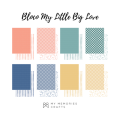 3 Unidades - Bloco A4 - Coleção My Little Big Love - My Memories Crafts - MMCMLB-09 - comprar online