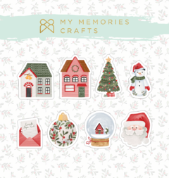 Kit com 2 Unidades - Chipboard Estampados - Coleção Minhas Memórias de Natal - My Memories Crafts - MMCMMN-11