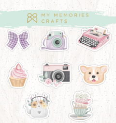 Kit com 2 Unidades - Chipboard Estampados - My Memories Crafts - Coleção Meus Encontros - MMCMEN-13