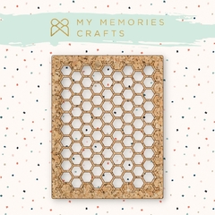 3 Unidades - Placa de Cortiça Colmeia - Coleção Meus Momentos - My Memories Crafts - MMCMOM-14