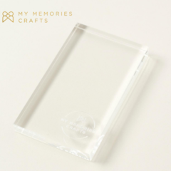 3 Unidades - Base Acrilíca para Carimbo - My Memories Crafts - 10x6cm