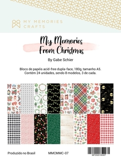 2 Unidades - Bloco A5 My Memories Crafts - Coleção My From Christmas MMCMMC-07