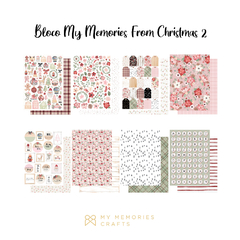 3 Unidades - Bloco A4 - Coleção My Memories From Christmas - My Memories Crafts - MMCMMC2-08 - comprar online