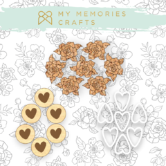 3 Unidades - Kit Amor - Coleção Minha Vida - My Memories Crafts - MMCMV-19