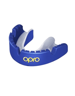 PROTECTOR BUCAL OPRO GOLD PARA APARATOS ODONT. AZUL/BLANCO