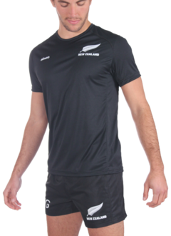 Remera microfibra All Blacks negra - comprar online