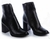 Bota Couro Preta Raphaella Booz - comprar online