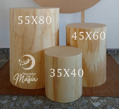 Trio de cilindros 55x80/45x60/35x40