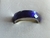 Anillo piedra azul facetada